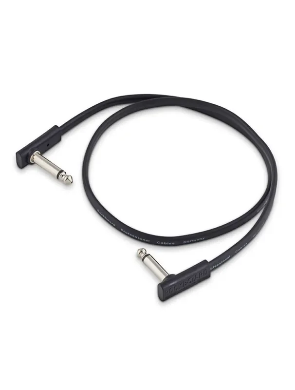 RockBoard Black Flat 1/4″ Patch Cable 1.96‘