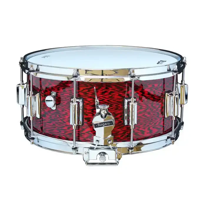 Rogers 14″ x 6.5″ Dyna-Sonic Classic Snare Drum w/ Beavertail Lugs – Red Onyx