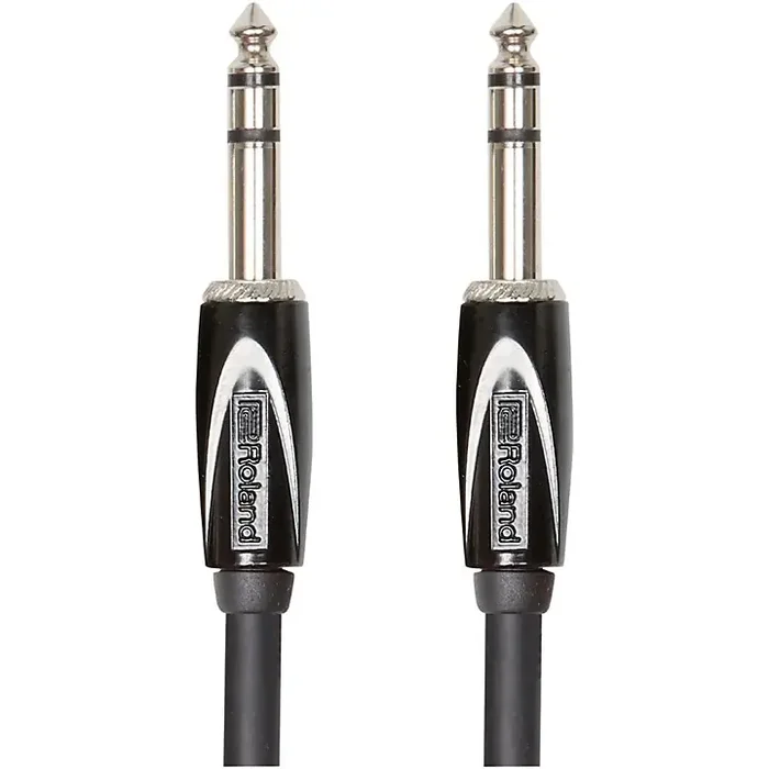 Roland Black Series 1/4″ TRS-1/4″ TRS Balanced Interconnect Cable 3 ft. Black Guitar Center