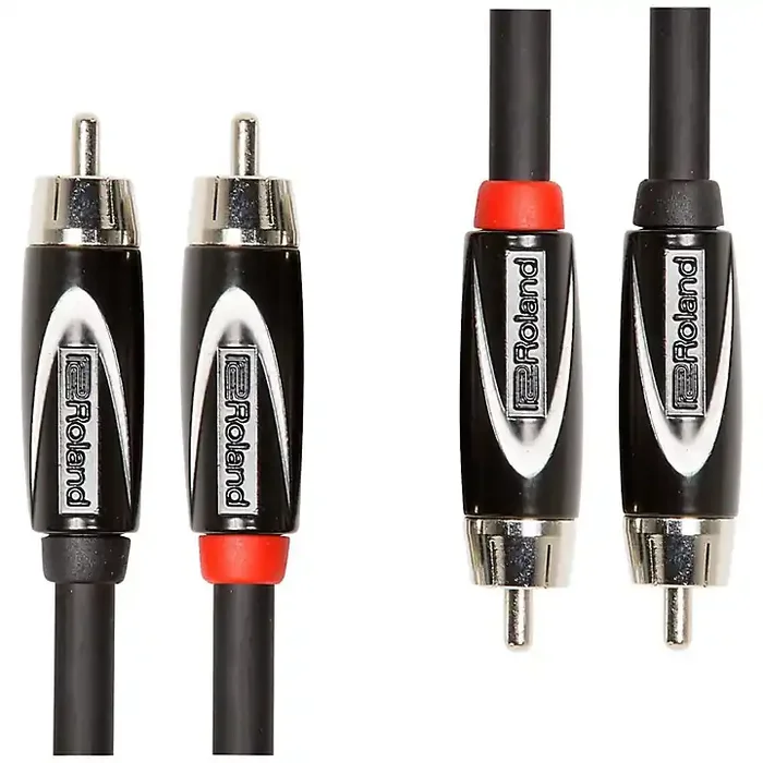 Roland Black Series Dual RCA-RCA Interconnect Cable 10 ft. Black Guitar Center