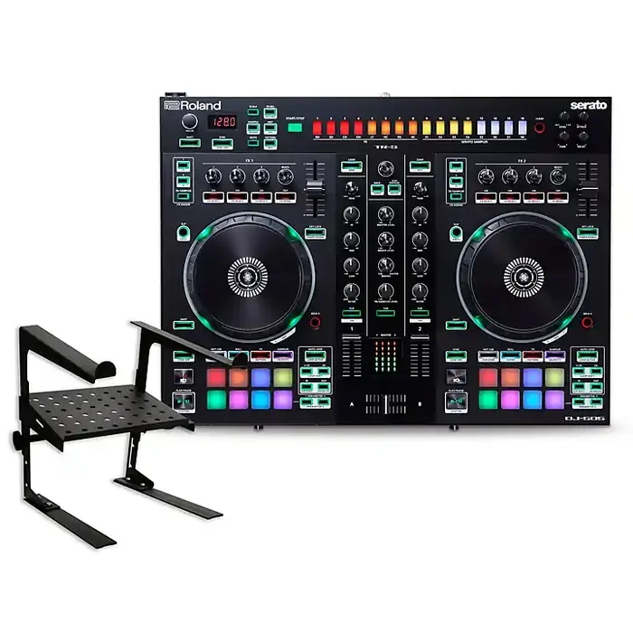 Roland DJ-505 DJ Controller with Laptop Stand Guitar Center