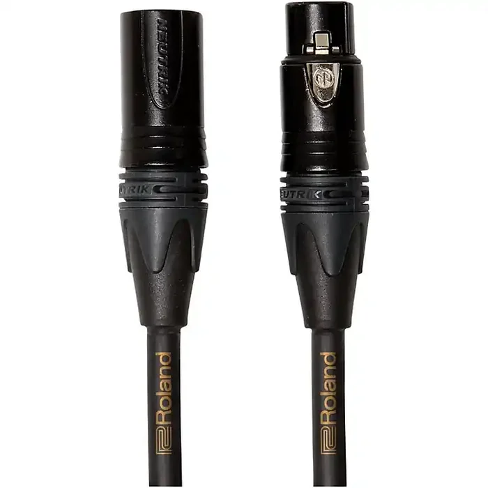 Roland Gold Series XLR Microphone Cable 15 ft. Black Guitar Center