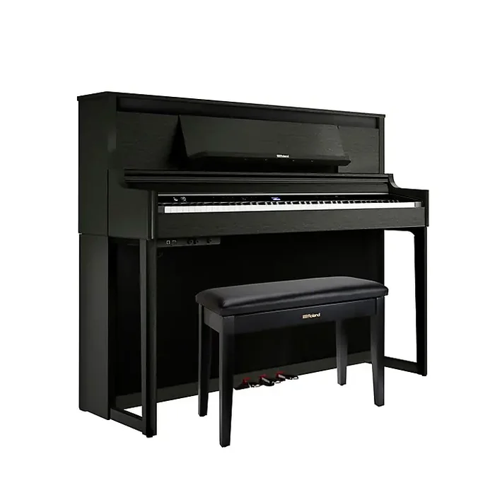 Roland LX-6 Premium Digital Piano with Bench Charcoal Black Guitar Center