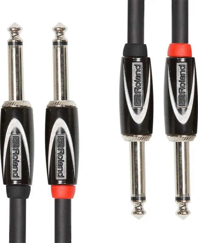 Roland RCC-15-2814 Dual 1/4″ TS Cable – 15 Foot