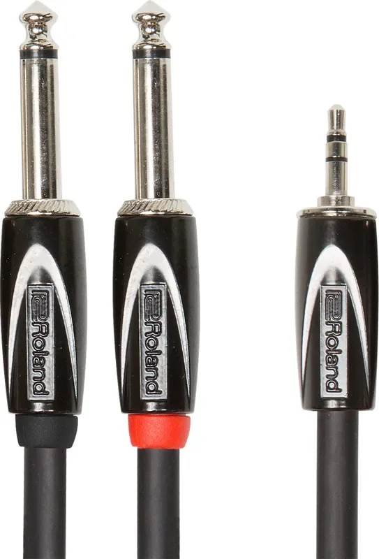 Roland RCC-15-3528 1/8″ TRS to 1/4″ TS Splitter Cable – 5 ft
