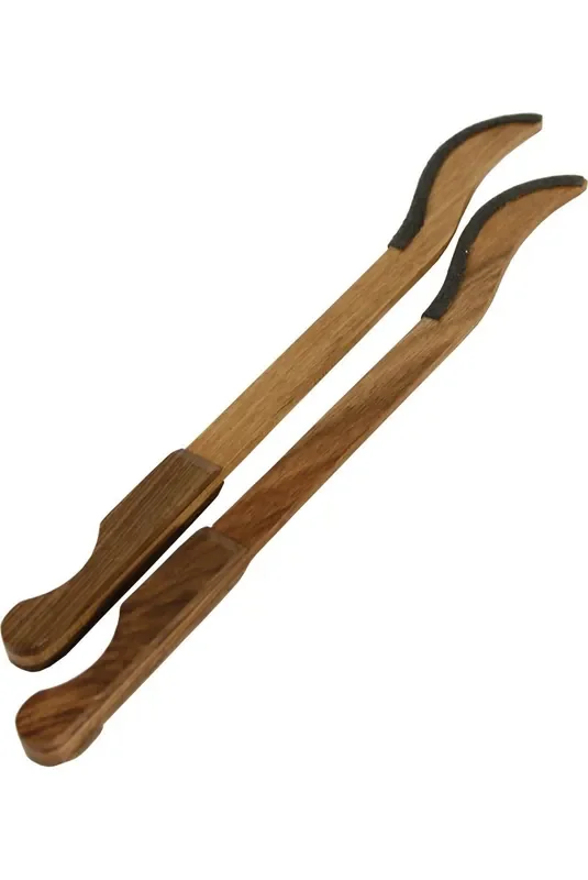 Roosebeck Dulcimer Hammers Walnut Leather Padded – Pair