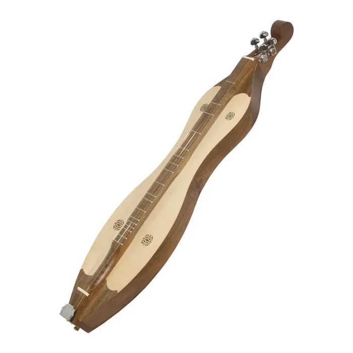 Roosebeck Grace Mountain Dulcimer 4-String Vaulted Fretboard Spruce Knotwork – Walnut