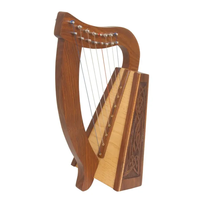 Roosebeck Lily Harp TM, 8 Strings, Knotwork