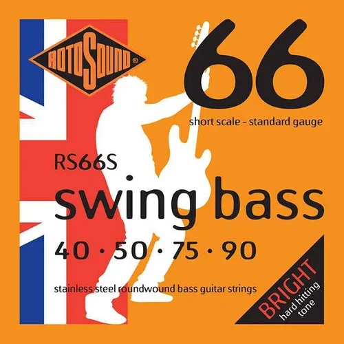 ROTOSOUND RS 66S Short Scale Steel Roundwound Bass Strings