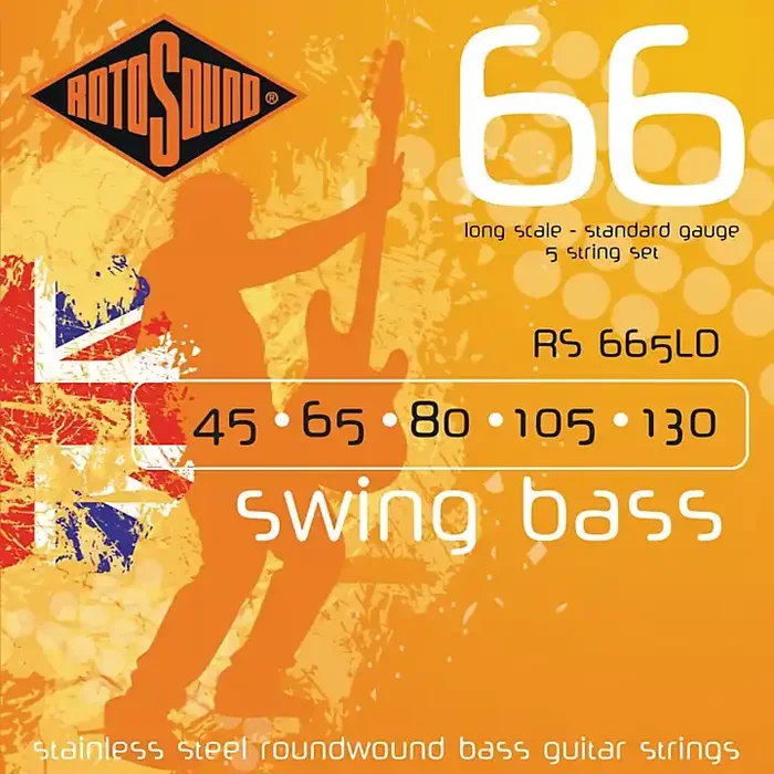Rotosound RS665LD Roundwound 5-String Bass Strings Guitar Center