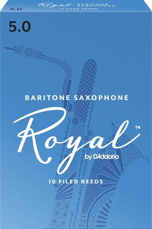 Royal by D‘Addario Baritone Sax Reeds, Strength 5, 10-pack
