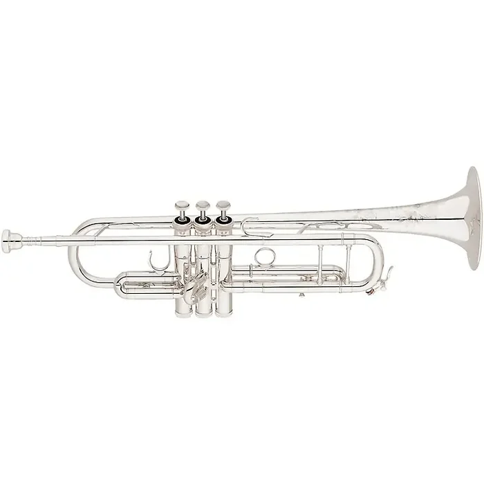 S.E. SHIRES Model A Custom Series Professional Bb Trumpet Silver plated Yellow Brass Bell Guitar Center