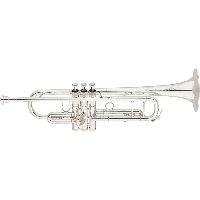 S.E. SHIRES Model AZ Custom Series Professional Bb Trumpet Silver plated Yellow Brass Bell Guitar Center