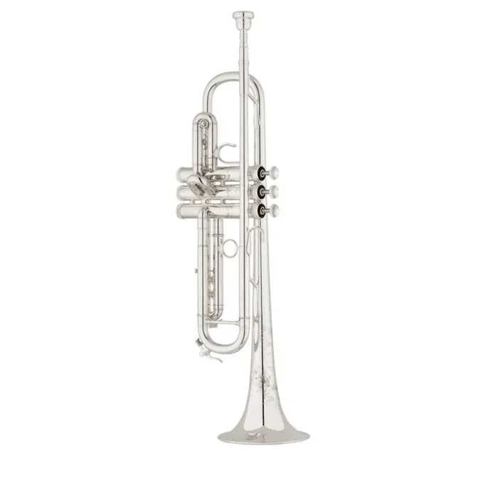 S.E. Shires TRDOCM Model Destino III Medium Bore Bb Trumpet – Silver Plated