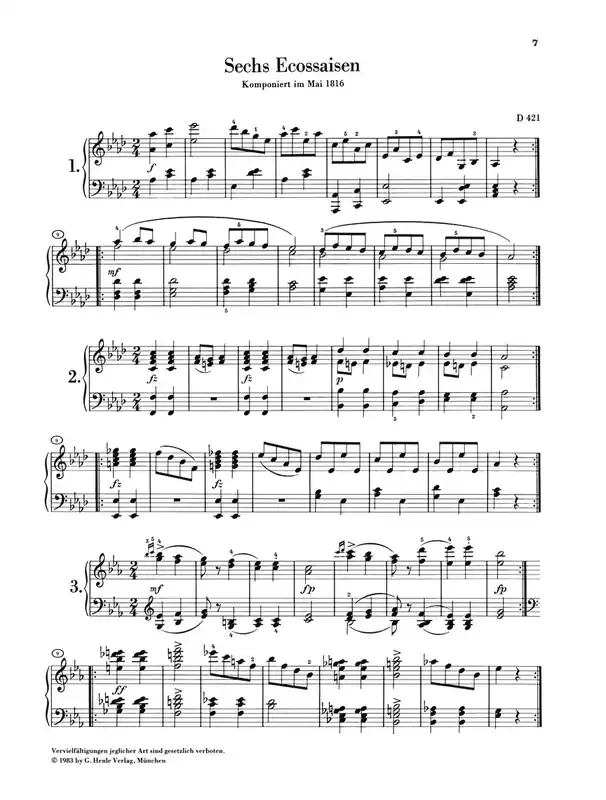 Samtliche Tanze (Dances) Band II