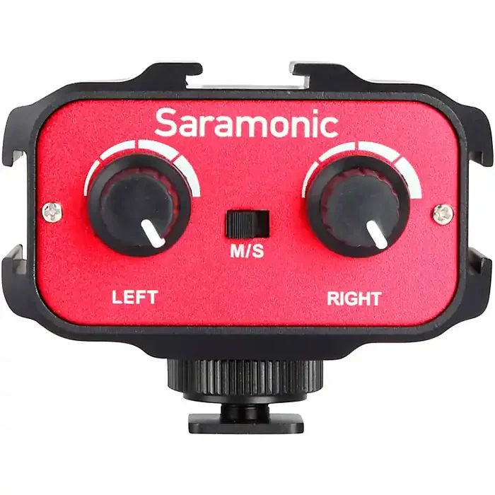 Saramonic SR-AX100 Battery-Free 2-Channel On-Camera Audio Mixer Guitar Center