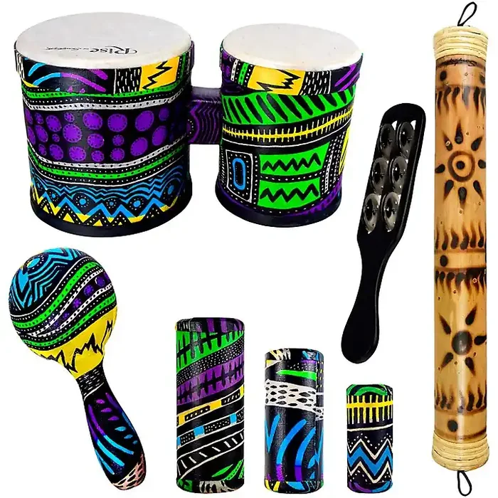 Sawtooth Jamaican Me Crazy Percussion Set with Bongos & Rain Stick Guitar Center