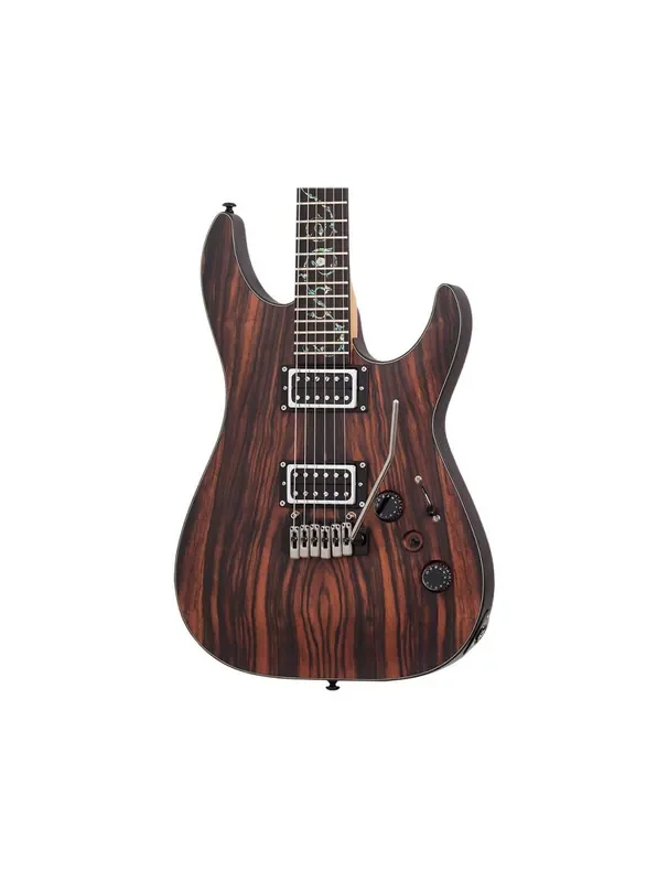 Schecter C-1 Exotic Ebony Electric Guitar – Natural Satin