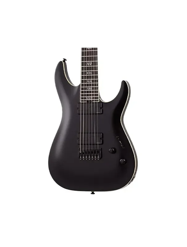 Schecter C-7 SLS Elite “Evil Twin” 7-String Guitar – Satin Black