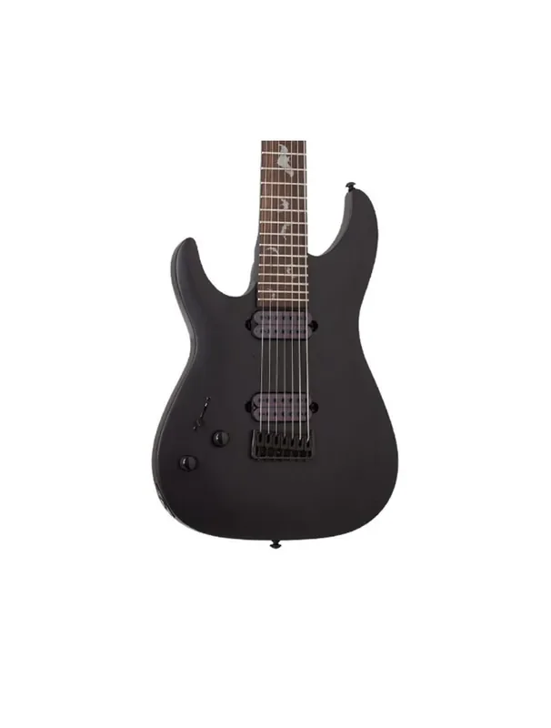 Schecter Damien-7 Left Handed 7-String Guitar – Satin Black
