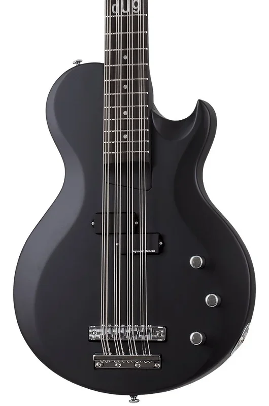Schecter dUg Pinnick DP-12 12-String Bass Guitar in Satin Black