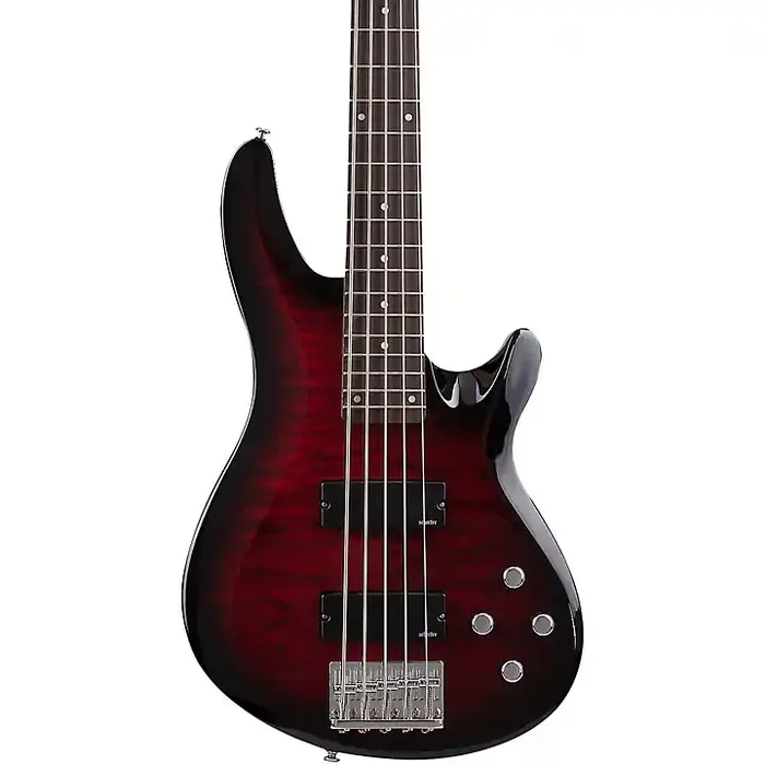 Schecter Guitar Research C-5 Plus Electric Bass See-Thru Cherry Burst Guitar Center
