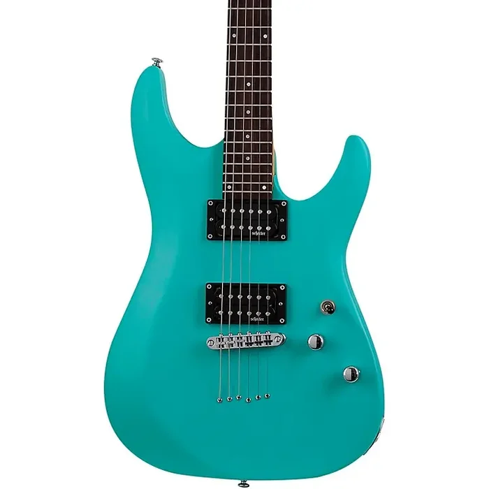 Schecter Guitar Research C-6 Deluxe Electric Guitar Aqua Guitar Center