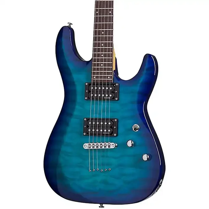 Schecter Guitar Research C-6 Plus Electric Guitar Ocean Blue Burst Guitar Center