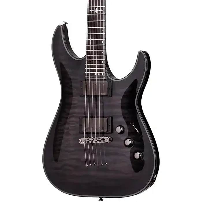 Schecter Guitar Research Hellraiser Hybrid C-1 Electric Guitar Transparent Black Burst Guitar Center