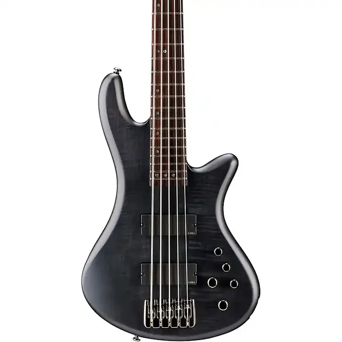 Schecter Guitar Research Stiletto Studio-5 Bass Satin See-Thru Black Guitar Center