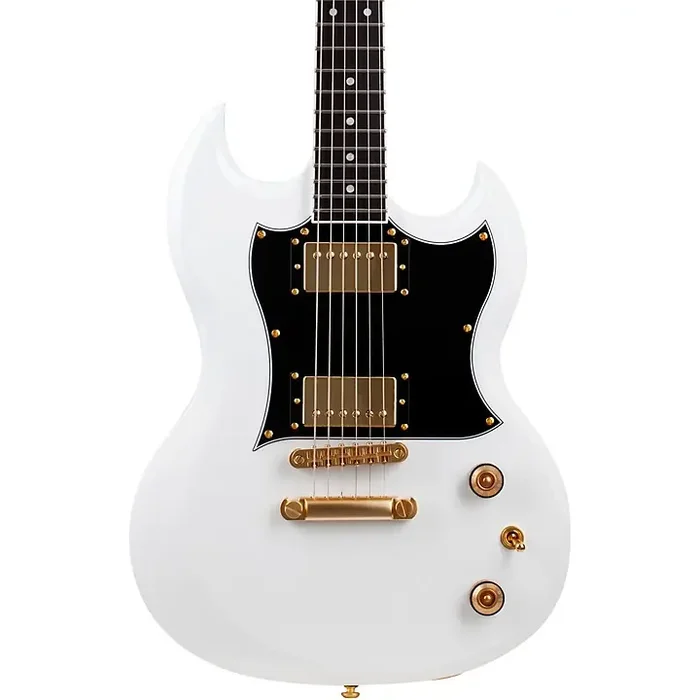Schecter Guitar Research ZV-H6LLYW66D Zacky Vengeance Electric Guitar Gloss White Guitar Center