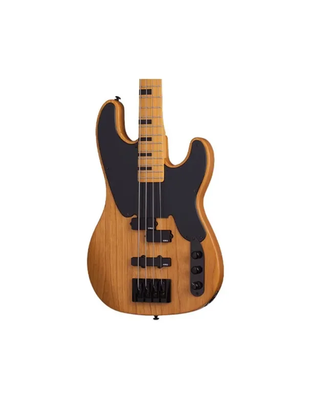 Schecter Model-T Session Bass Guitar – Aged Natural Satin