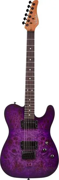 Schecter PT Standard Purple Burst Burl