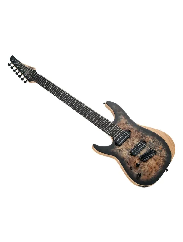 Schecter Reaper-7 Multiscale Left Handed – Satin Charcoal Burst