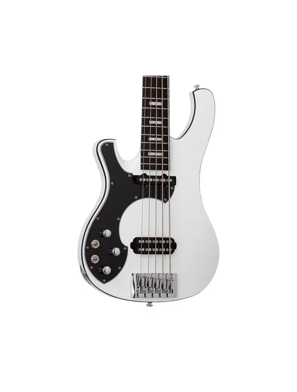 Schecter Stargazer-5 Left Handed 5-String Bass – Gloss White