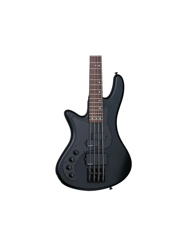 Schecter Stiletto Stealth-4 Left Handed Bass Guitar – Satin Black