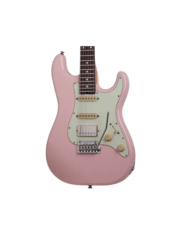 Schecter Traditional Wembley HSS Electric Guitar – Shell Pink