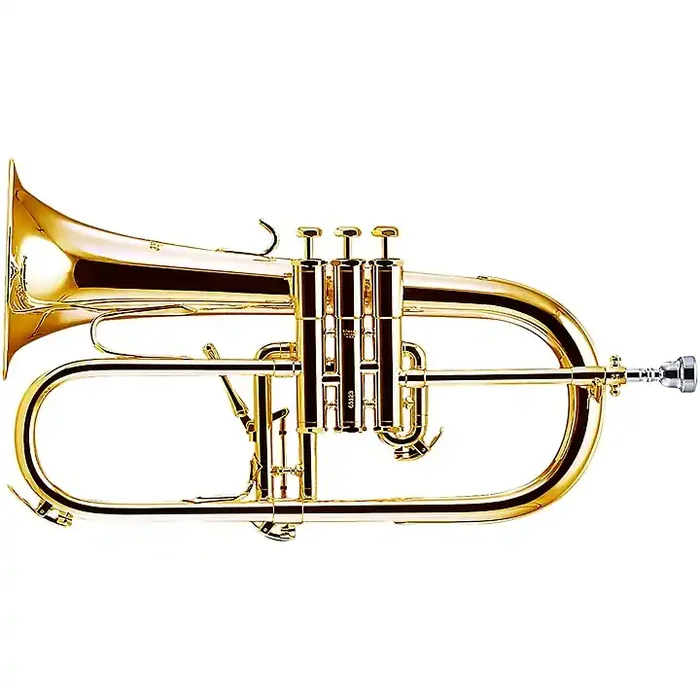 Schilke 1040 FL Custom Series Bb Flugelhorn with Rose Brass Bell Gold Plated Guitar Center
