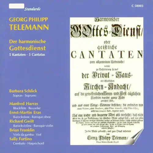 Schlick Ensemble Galliarda Basel Der Harmonische Gottesdienst – COMPACT DISCS