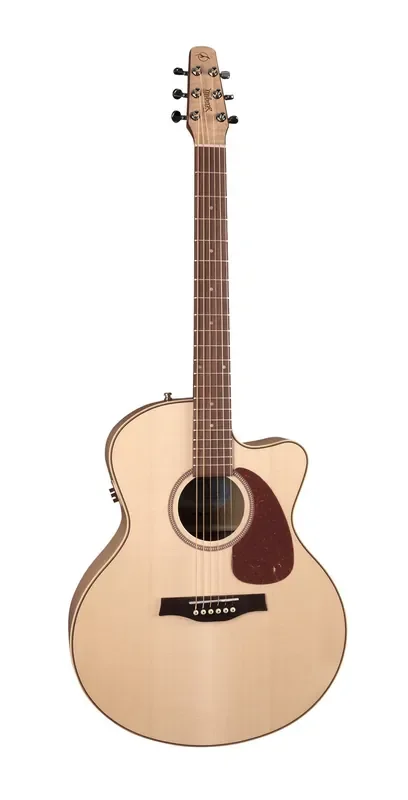 Seagull Performer CW Mini Jumbo Flame Maple HG QIT Acoustic Electric Guitar – Natural
