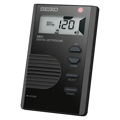 Seiko Pocket Size Digital Metronome Black