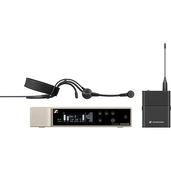 Sennheiser EW-D Evolution Wireless Digital System With ME 3 Cardioid Headset Microphone R1-6 Guitar Center