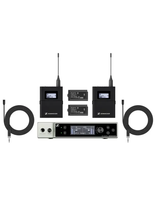 Sennheiser EW-DX MKE 2 SET Wireless Lavalier Microphone System (Band R1-9)