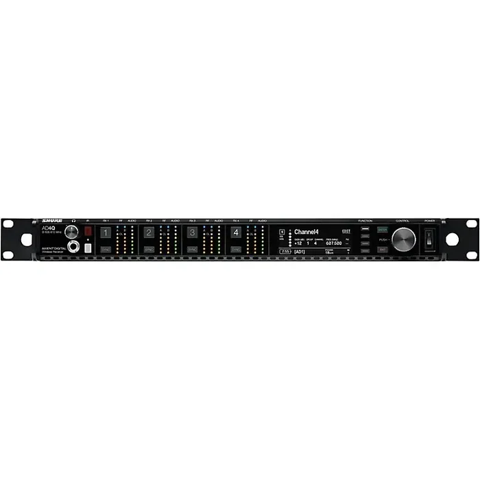Shure Axient Digital AD4QNP Four-Channel Receiver – (Receiver Only) Band A Band A Guitar Center