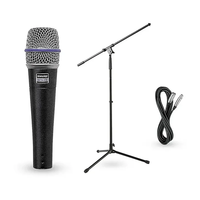 Shure BETA 57A Dynamic Mic With Cable and Stand Guitar Center