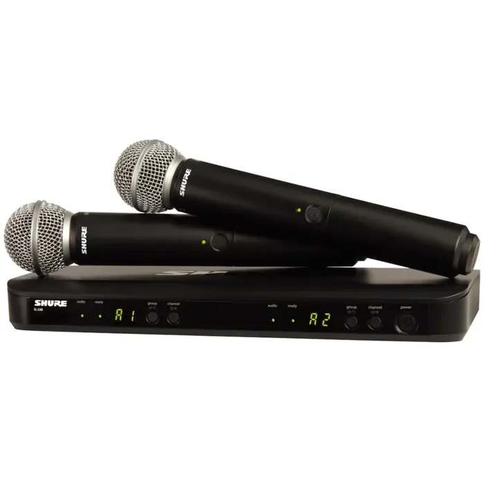Shure BLX288/SM58 Wireless Dual Vocal System with SM58 – H10 Band