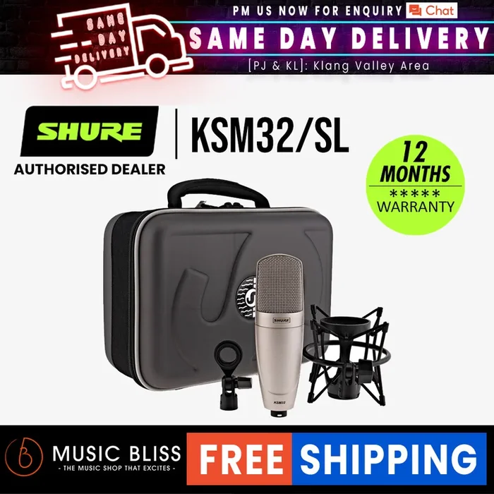 Shure KSM32/SL Large Diaphragm Condenser Microphone