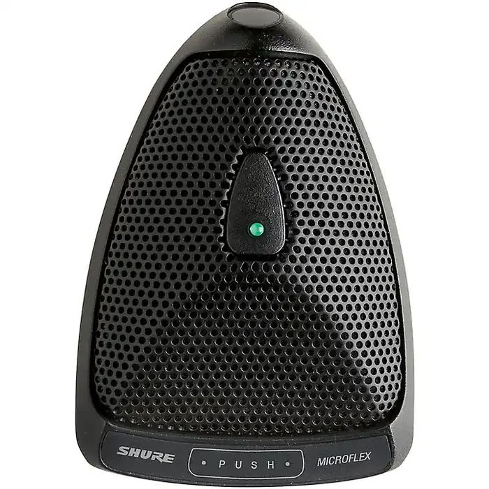 Shure MX392BE Condenser Boundary Microphone, Built-in Preamp, Attached 12‘ Unterminated Bottom-exit Cable (Cardioid) Guitar Center