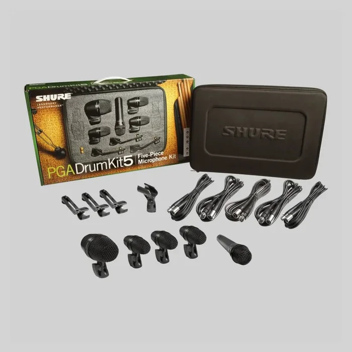 Shure PGADRUMKIT5 Microphone Set with Accessories – 2025