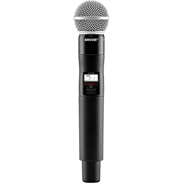 Shure QLXD2/SM58 Wireless Handheld Microphone Transmitter With Interchangeable SM58 Microphone Capsule H50 Guitar Center